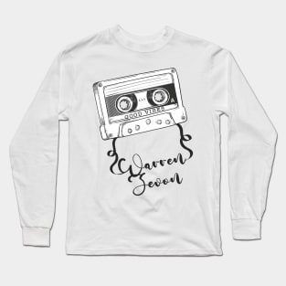 Good Vibes Warren zevon // Retro Ribbon Cass Long Sleeve T-Shirt